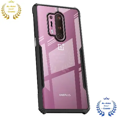 Picture of Shockproof & Transparent Crystal Clear Back Cover Case / Matte Protective Lens Flexible Back Cover for OnePlus 8 Pro 5G / 1+ 8 Pro 5G | Slim Silicone Cover with Soft Lining Shockproof Full Body Bumper Case
