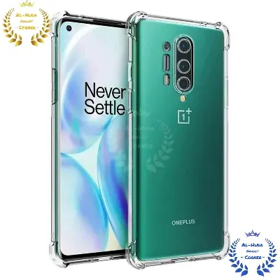 Picture of Shockproof & Transparent Crystal Clear Back Cover Case / Matte Protective Lens Flexible Back Cover for OnePlus 8 Pro 5G / 1+ 8 Pro 5G | Slim Silicone Cover with Soft Lining Shockproof Full Body Bumper Case