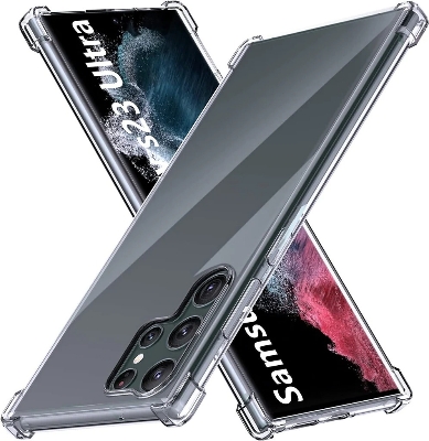 Picture of For Samsung Galaxy S23 Ultra shockproof transparent liquid crystal clear long time use soft premium protective back cover