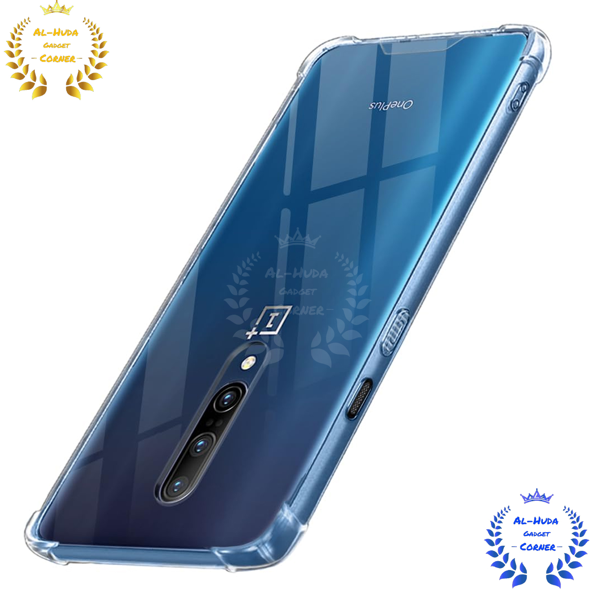 Picture of Shockproof & Transparent Crystal Clear Back Cover Case / Matte Protective Lens Flexible Back Cover for OnePlus 7 Pro  / 1+ 7 Pro | Slim Silicone Cover with Soft Lining Shockproof Full Body Bumper Case
