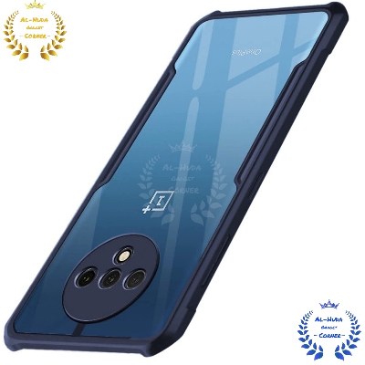 Picture of Shockproof & Transparent Crystal Clear Back Cover Case / Matte Protective Lens Flexible Back Cover for OnePlus 7T / 1+ 7T | Slim Silicone Cover with Soft Lining Shockproof Full Body Bumper Case