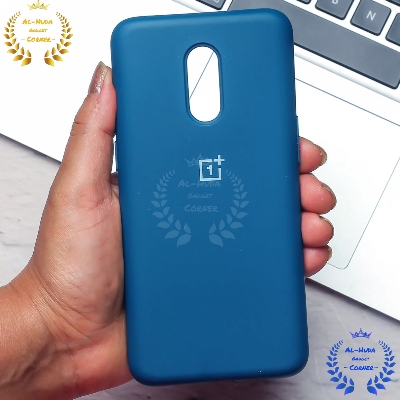 Picture of Shockproof & Transparent Crystal Clear Back Cover Case / Matte Protective Lens Flexible Back Cover for OnePlus 7 / OnePlus 6T  / 1+ 7 / 1+ 6T | Slim Silicone Cover with Soft Lining Shockproof Full Body Bumper Case