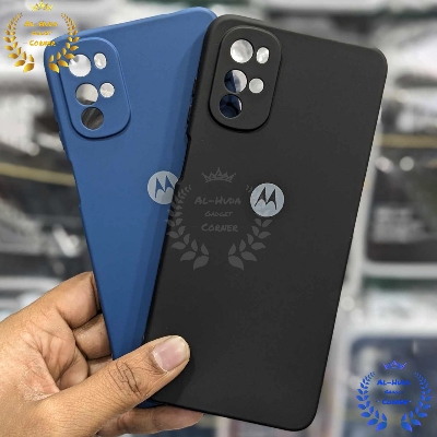 Picture of Shockproof & Transparent Crystal Clear Back Cover Case / Matte Protective Lens Flexible Back Cover for Motorola Moto G22 | Slim Silicone Cover with Soft Lining Shockproof Full Body Bumper Case