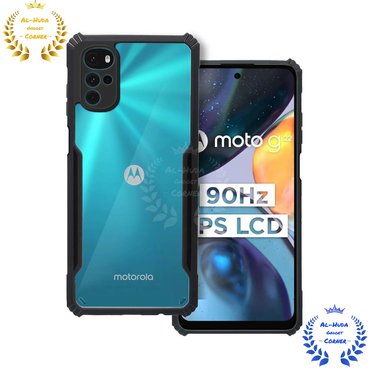 Picture of Shockproof & Transparent Crystal Clear Back Cover Case / Matte Protective Lens Flexible Back Cover for Motorola Moto G22 | Slim Silicone Cover with Soft Lining Shockproof Full Body Bumper Case