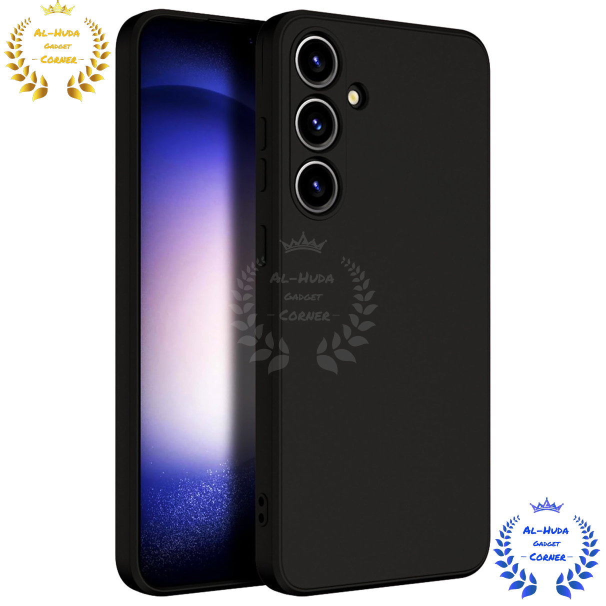 Picture of Shockproof & Transparent Crystal Clear Back Cover Case / Matte Protective Lens Flexible Back Cover for Samsung Galaxy S24+ 5G / Samsung Galaxy S24 Plus | Slim Silicone Cover with Soft Lining Shockproof Full Body Bumper Case