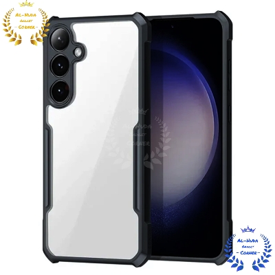 Picture of Shockproof & Transparent Crystal Clear Back Cover Case / Matte Protective Lens Flexible Back Cover for Samsung Galaxy S24+ 5G / Samsung Galaxy S24 Plus | Slim Silicone Cover with Soft Lining Shockproof Full Body Bumper Case