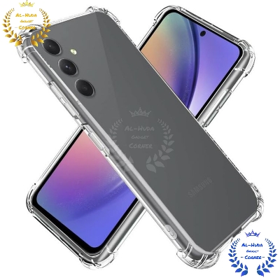 Picture of Shockproof & Transparent Crystal Clear Back Cover Case / Matte Protective Lens Flexible Back Cover for Samsung Galaxy S24+ 5G / Samsung Galaxy S24 Plus | Slim Silicone Cover with Soft Lining Shockproof Full Body Bumper Case