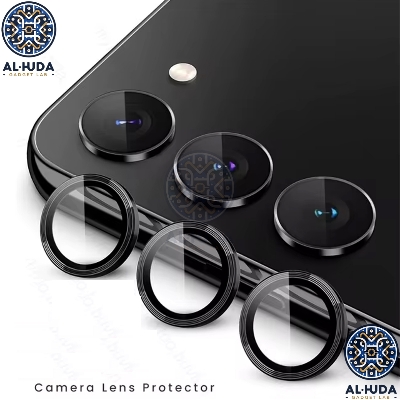 Picture of For Samsung Galaxy S24 FE / Samsung Galaxy S23 FE Camera Protector WSKEN Metal Ring Tempered Glass Camera Lens Protector
