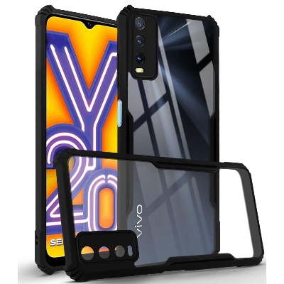 Picture of For Vivo Y20, Y20i, Y12A, Y12s, Y20G Back Cover Transparent With Camera Protection Back Case