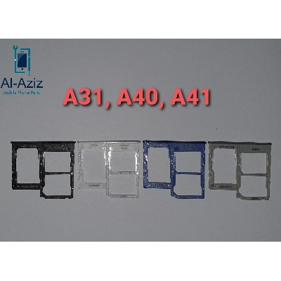 Picture of Samsung Galaxy A31 / A40 / A41 Sim Tray Origenal Dual Sim Door Memory Card Slot Replacement