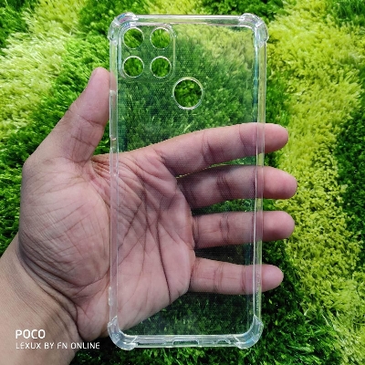 Picture of For Realme C25, C25s, C12, Narzo 20, Narzo 30A Clear Cover Soft Thin Anti-Scratches Crystal Case(Transparent)