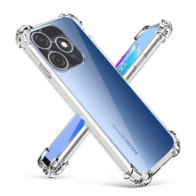 Picture of Tecno Spark 10/ Spark 10C Premium Silicone Case Crystal Clear Soft TPU Ultra-Thin Transparent Flexible Protective Mobile Phone Back Cover