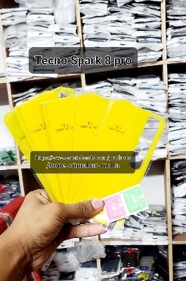 Picture of Back Poly Sticker For Tecno Spark 8 Pro Ultra Thin Transparent