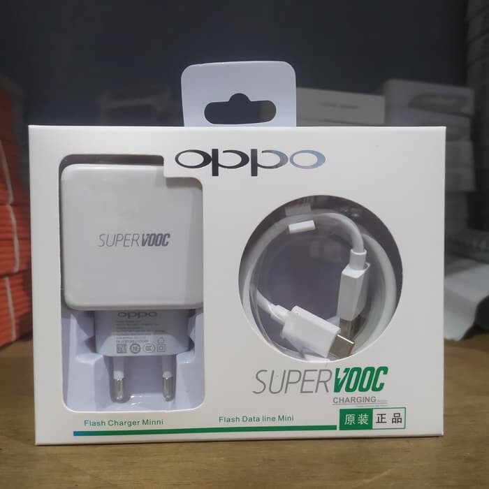 Picture of Oppo Super VOOC 5V 4A Adapter Fast Charging with Micro USB Cable Charger For F3, F3 Plus F1s F1 F5 F7 F9 F11 F11 Pro