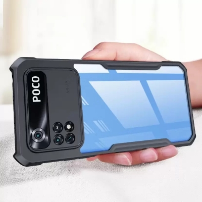 Picture of For Xiaomi Poco M4 Pro 4G - Transparent Silica Gel Matte ShockProof Slim Thin Back Cover Phone Case With Bumper