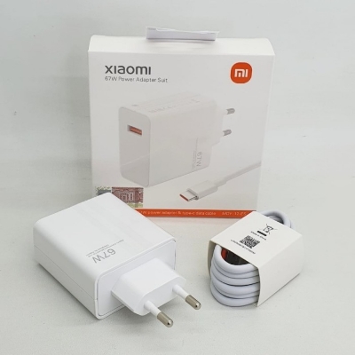 Picture of Original Xiaomi 67W Fast Charger and 6A USB Type C Charging Cable Set Wall Charger Single USB-A Port Power Adapter Charging for Xiaomi