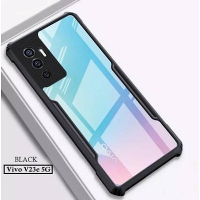 Picture of For Vivo V23E Strong Shockproof Cushion Back Clear Hybrid Transparent Hard Cover Casing