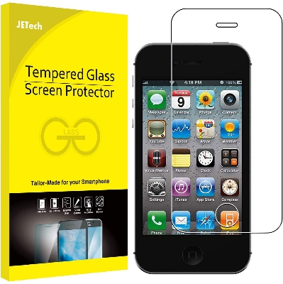 Picture of 0.3mm apple iphone 4.. 3mm screen protector 9H Hard 2.5D Arc Edge Round Border Screen Protector with Clean Tools