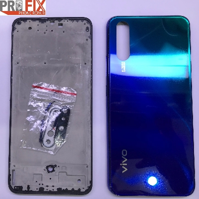 Picture of Vivo s1 সম্পূর্ণ বডি কেসিং হাউজিং রিপ্লেসমেন্ট ব্যাক গ্লাস মাঝারি ফ্রেম lcd রিং ক্যামেরা গ্লাস রিয়ার ব্যাটারি ডোর কভার