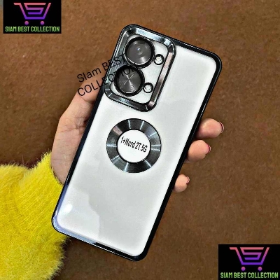 Picture of For OnePlus Nord 2T Logo View with Camera Lens Protector Soft Slim CD Back Cover For oneplus Nord 2 T Phone Case