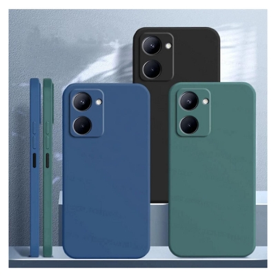 Picture of For Realme C33 Case Realme C33 4G Cover Cases Shockproof Square Tpu Liquid Silicone Phone Back Built For Best Quality And Long Term Use