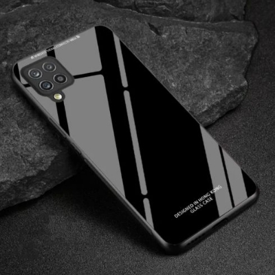 Picture of Samsung Galaxy A22 4G / M22 / F22 - HONG KONG DESIGN Scratchproof Premium Tempered Glass Back Cover Case - Phone Back Cover -