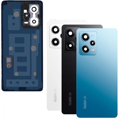 Picture of Replacement Complete Housing Full Body Compatible with Xiaomi Redmi Note 12 Pro 5G Glass Original Back Panel / Back Shell and LCD Frame with Volume Buttons