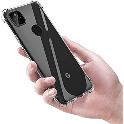 Picture of For Google Pixel 5A (5G) Luxury Case Crystal Clear Soft Transparent TPU Ultra-Thin Transparent Flexible Protective Mobile Phone Back Cover cases