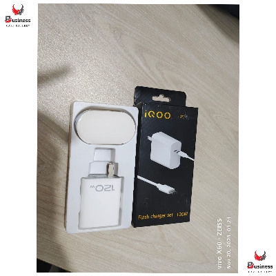 Picture of vivo iQOO Z7 Pro / Vivo T2 Pro 5g / Vivo S17e Flash Charger Power Adapter,IQOO Charger V12066LOAO FlashCharger Cesan Type C Untuk vivo iQOO Z7 Pro / Vivo T2 Pro 5g / Vivo S17e