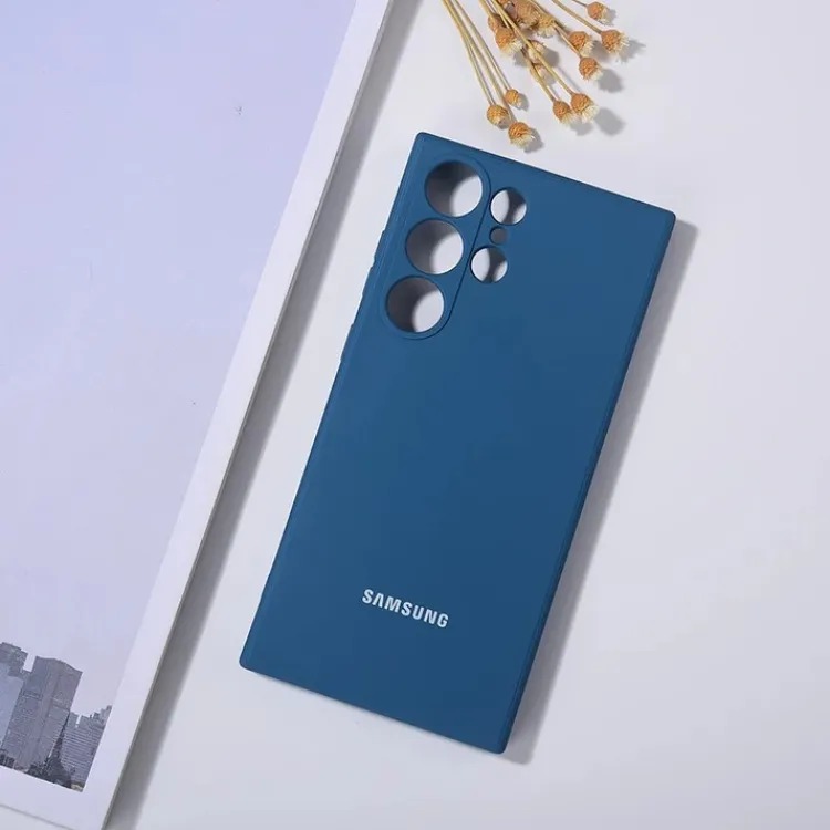 Picture of For Samsung Galaxy S24 Ultra Soft Case Smooth Environmentally Friendly Round Edge Camera Bumper Protective Silicone Back Cover Phone Cases for Samsung Galaxy S24 Ultra