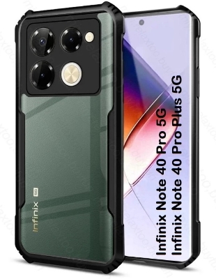 Picture of for Infinix Note 40 Pro 4G/5G Infinix Note 40 Pro Plus 5G Clear Case Shockproof Transparent Hard Phone Back Cover