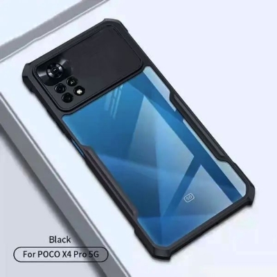 Picture of For Xiaomi Poco X4 Pro 5G  Cushion Back Clear Transparent Hard Cover Casing