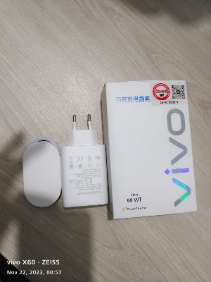 Picture of Original origenal Vivo 66W FlashCharge 2.0 Charger for Vivo X Series & Latest/5G Phones.For Vivo V23 , V23e , V23e 5G , V23 5G , V23 Pro , V25 , V25 , Y35 ,Y55 , Y76 5G , Y75 ,  Y78 , Y78+ , iQOO Z7 , iQOO Z7s , iQOO Pad , X70 Pro