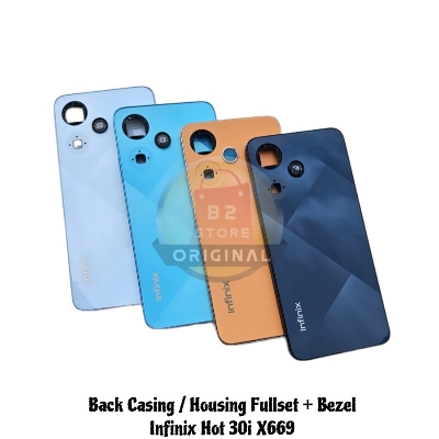 Picture of Back Casing - Kesing - Housing - Backdoor Fullset + Bezel Infinix Hot 30i X669