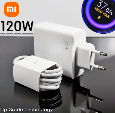 Picture of Original Xiaomi 120W Charger Fast Charger Quick Charging Power Adapter With Mi Type-C Cable For Xiaomi 10 11 Ultra Black Shark 4 Redmi Note 9 10 pro