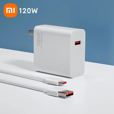 Picture of Original Xiaomi 120W Charger Fast Charger Quick Charging Power Adapter With Mi Type-C Cable For Xiaomi 10 11 Ultra Black Shark 4 Redmi Note 9 10 pro