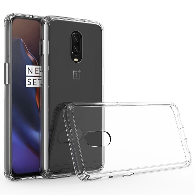 Picture of OnePlus 6t Transparent Soft Flexible Clear TPU Back Case Cover