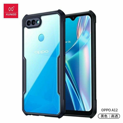 Picture of For Oppo A5s/ A7 / A12/F9/F9 Pro Hard Case Transparent Silica Gel Matte Shockproof Slim Thin Cover Phone Casing