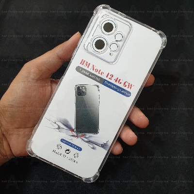 Picture of For Xiaomi Redmi Note 12 4G Soft TPU Clear Transparent Shockproof Airbag Back Cover Case