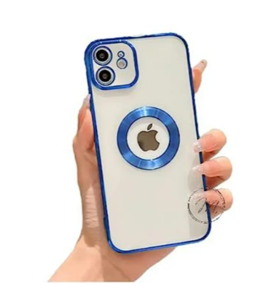 Picture of for iPhone 11 Slim Shockproof Super Soft TPU Raised Edges Anti-Shock Logo View Back Case Cover