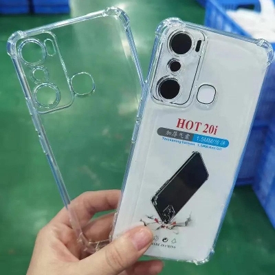 Picture of For Infinix Hot 20i - IMPT Premium Silicone Case Crystal Clear Soft TPU Ultra-Thin Transparent Flexible Protective Mobile Phone Back Cover