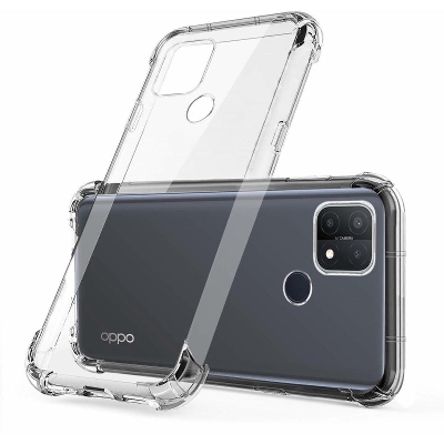 Picture of For Oppo A15, A15s, A35 2022 Clear Cover Soft Thin Anti-Scratches Crystal Case(Transparent) back part
