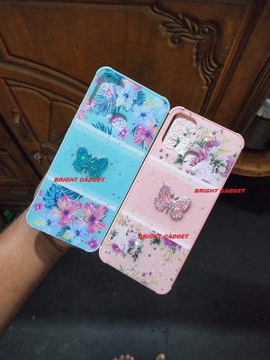 Picture of Ladies Case For Realme C17 / Realme 7i 3D Hello Cartoon Fixed Glitter Quicksand Phone Case For Realme 7i / Realme C17 Back Cover