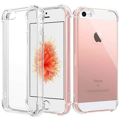 Picture of For Apple iPhone 5 / 5s Premium Silicone Case Crystal Clear Soft TPU Ultra-Thin Transparent Flexible Protective Mobile Phone Back Cover