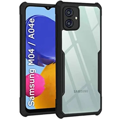 Picture of For Samsung Galaxy A04E / M04 4g / F04 Xundd Back Cover Reinforced Shockproof Cushion Back Clear Hybrid Transparent Hard Cover Casing
