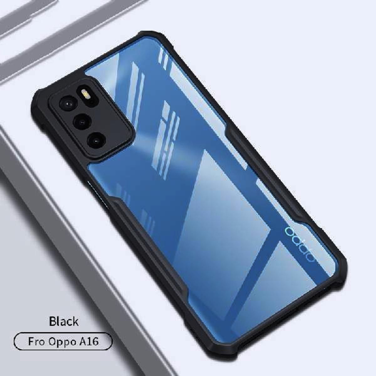 Picture of For Oppo A16  Cushion Back Clear Transparent Hard Cover Casing