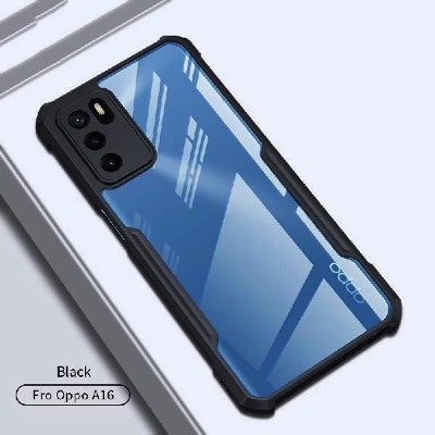 Picture of For Oppo A16  Cushion Back Clear Transparent Hard Cover Casing