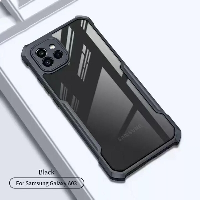 Picture of For Samsung Galaxy A03 Edge-Reinforced Shockproof Cushion Back Clear Hybrid Transparent Hard Cover Casing - Back Cover