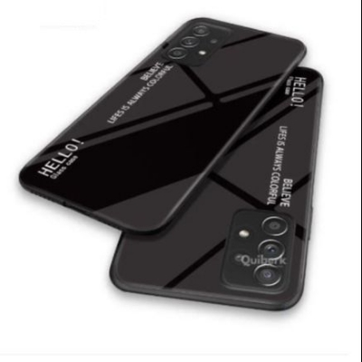 Picture of for Samsung Galaxy A53 5G Tempered Glass Hard Case Gradient Color Back + Soft Frame Shockproof Phone Cover