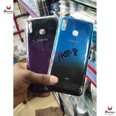 Picture of For Infinix Hot 8  Phone Battery Back Cover Backshell Glass Battery Rear Case Phone Battery Back Cover Backshell Glass Battery Rear Case - Phone Back Cover - মোবাইল ফোন - Phone